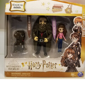 Wizarding World Magical Minis Hermione Granger & Hagrid Friendship Set NWT